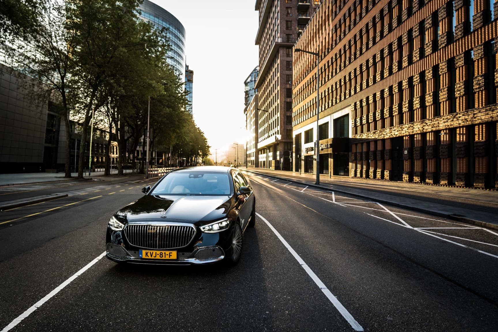 Mercedes-Maybach chauffeur car for VIP transfers in Amsterdam