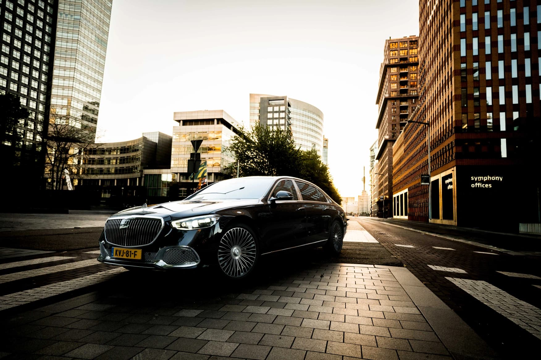 Mercedes-Maybach chauffeur car for VIP transfers in Amsterdam