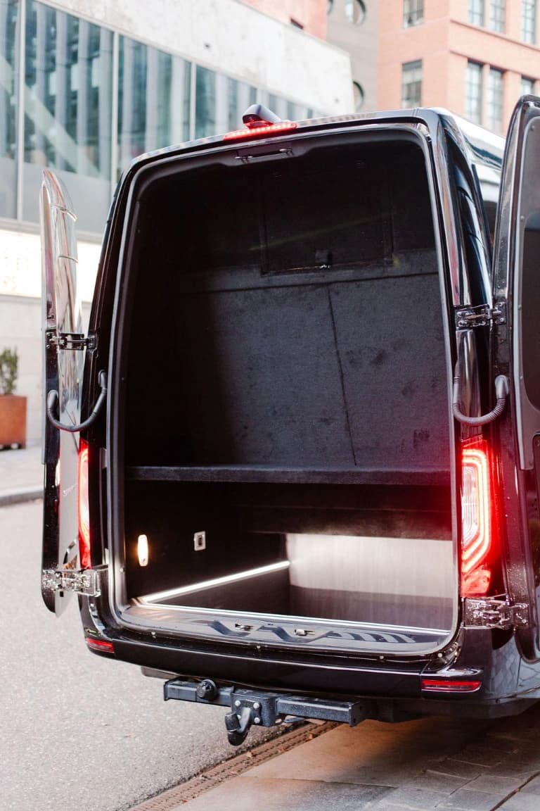 Mercedes Sprinter 28-seater minibus for larger group transfers in Amsterdam